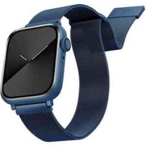 Uniq Strap Apple Watch Dante Mesh Steel 42/44/45/49mm Cobalt Blue