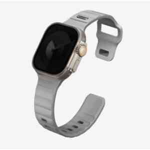 Uniq Strap Apple Watch Stride FKM Rubber 42/44/45/49mm Chalk Grey