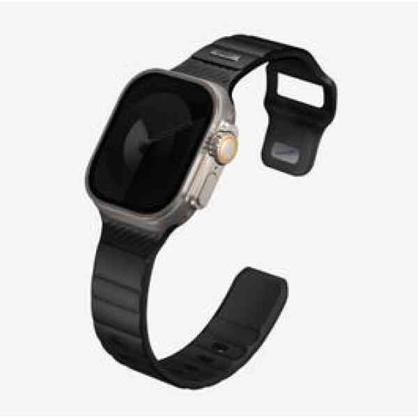 Uniq Strap Apple Watch Stride FKM Rubber 42/44/45/49mm Midnight Black