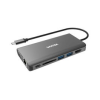 Unitek Adapter 9 in 1 Type-C USB 3.1 Hub 2*USB 3.0+ HDMI+VGA+Sd+Audio+PD/Data