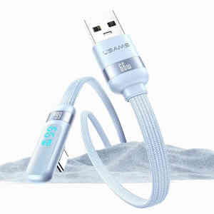 USAMS A-C Right Angle Cable Blue1.2M USSJ651