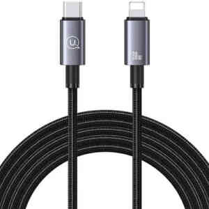 USAMS US-SJ665 USB-C / LIGHTNING CABLE 30W 2M FAST CHARGING TARNISH
