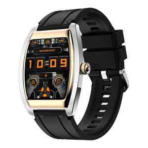 Xcell Selen 2 Smartwatch, Gold Frame with Black Silicon Strap