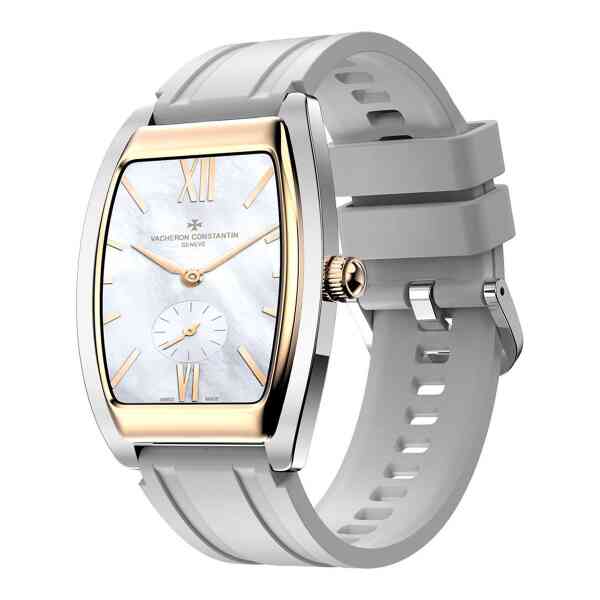Xcell Selen 2 Smartwatch, Gold Frame with White Silicon Strap