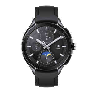 Xiaomi Watch 2 Pro Smart Watch, 46 mm, 1.43″ AMOLED Display, Black with Black Fluororubber Strap, BHR7211GL