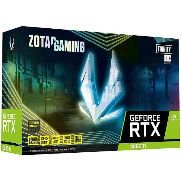 ZOTAC Gaming GeForce RTX™ 3080 Ti Trinity OC 12GB GDDR6X 384-bit 19 Gbps PCIE 4.0 Gaming Graphics Card,