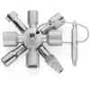 Knipex TwinKey® Control Cabinet Key for All Standard Cabinets and Shut-off Systems - 00 11 01